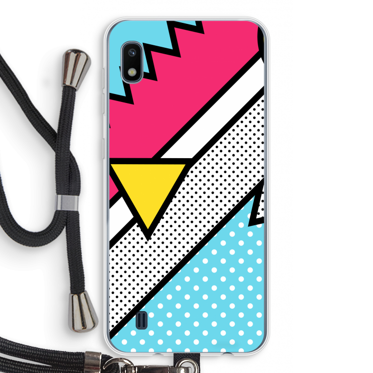 Pop Art #3: Samsung Galaxy A10 Transparant Hoesje met koord