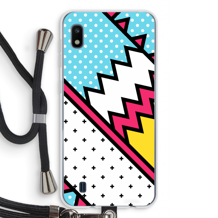 Pop Art #2: Samsung Galaxy A10 Transparant Hoesje met koord