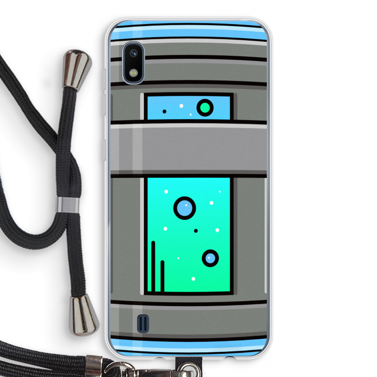 Chug Bottle: Samsung Galaxy A10 Transparant Hoesje met koord