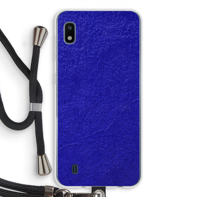 Majorelle Blue: Samsung Galaxy A10 Transparant Hoesje met koord