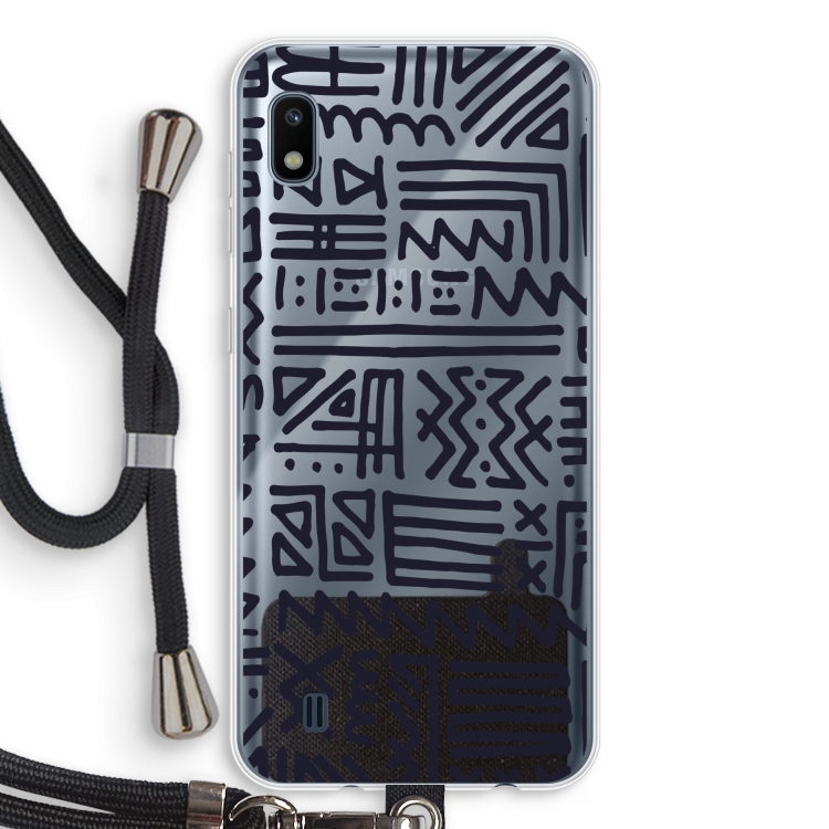 Marrakech print: Samsung Galaxy A10 Transparant Hoesje met koord