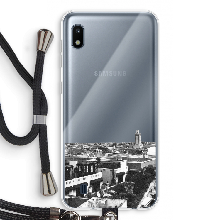 Marrakech Skyline : Samsung Galaxy A10 Transparant Hoesje met koord