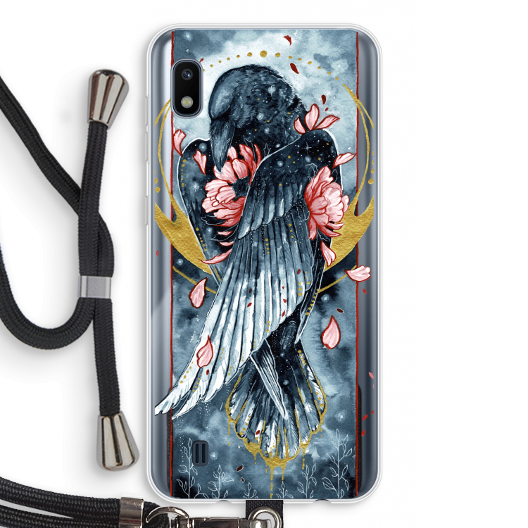 Golden Raven: Samsung Galaxy A10 Transparant Hoesje met koord