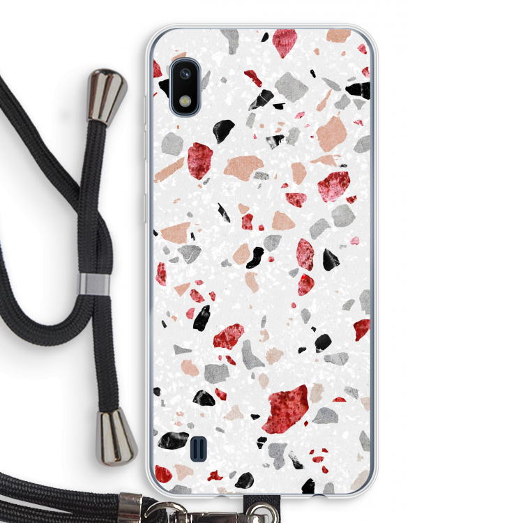 Terrazzo N°12: Samsung Galaxy A10 Transparant Hoesje met koord