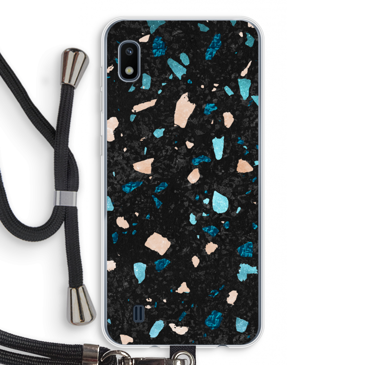 Terrazzo N°11: Samsung Galaxy A10 Transparant Hoesje met koord
