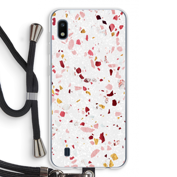 Terrazzo N°9: Samsung Galaxy A10 Transparant Hoesje met koord