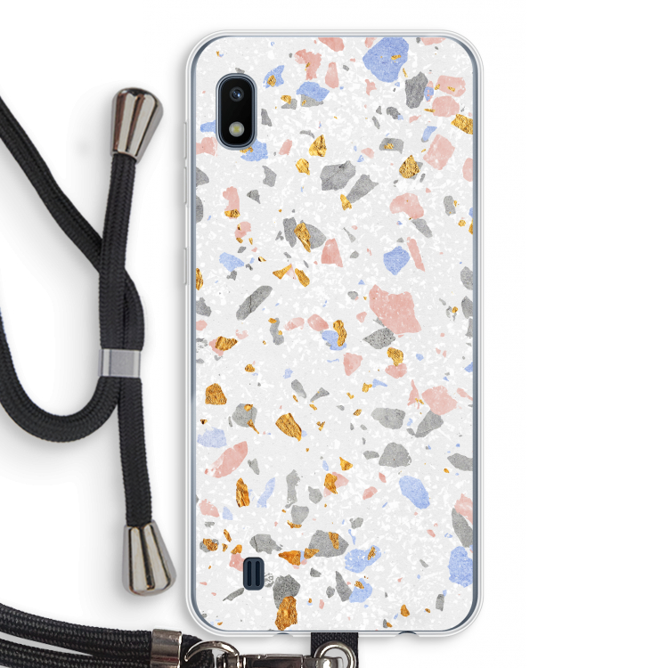 Terrazzo N°8: Samsung Galaxy A10 Transparant Hoesje met koord