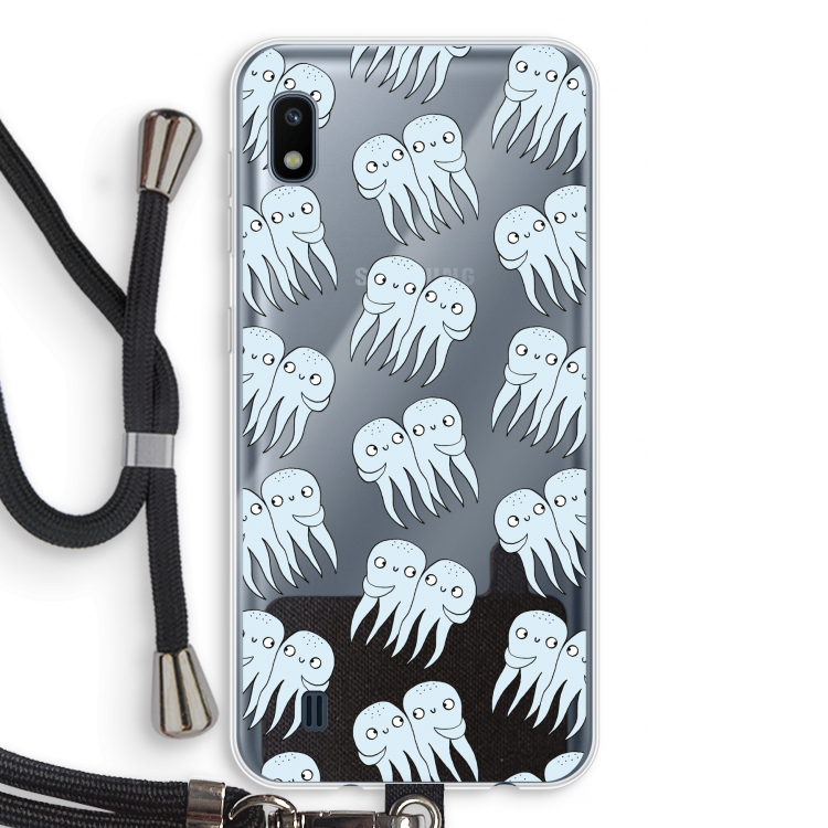 Octopussen: Samsung Galaxy A10 Transparant Hoesje met koord