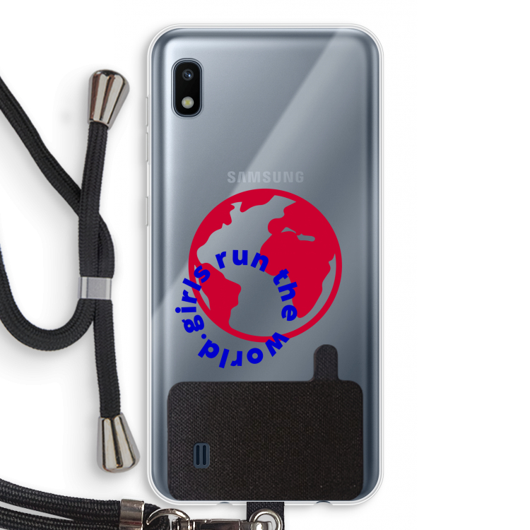 Run The World: Samsung Galaxy A10 Transparant Hoesje met koord