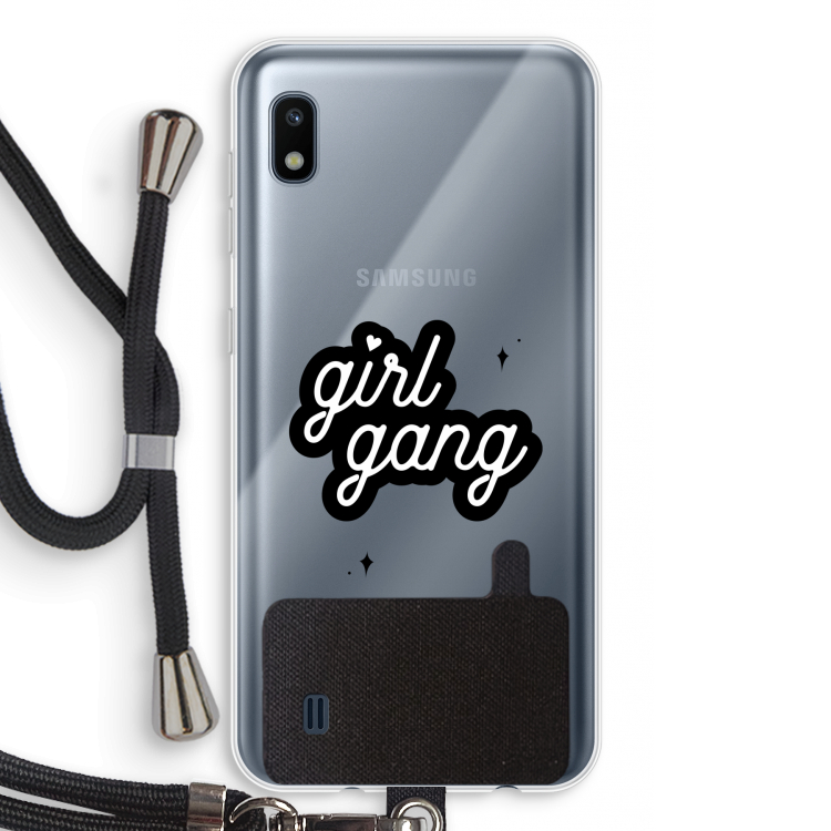 Girl Gang: Samsung Galaxy A10 Transparant Hoesje met koord