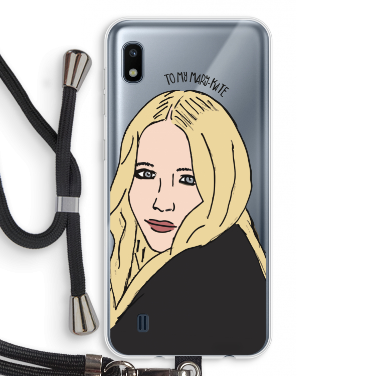 Mary Kate: Samsung Galaxy A10 Transparant Hoesje met koord