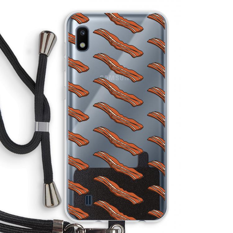 Bacon to my eggs #2: Samsung Galaxy A10 Transparant Hoesje met koord