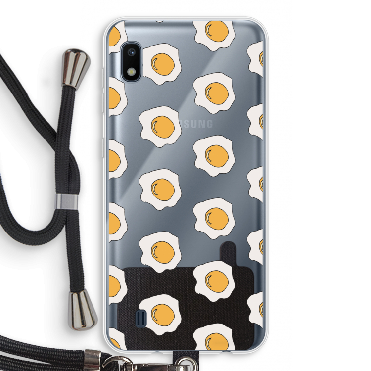 Bacon to my eggs #1: Samsung Galaxy A10 Transparant Hoesje met koord
