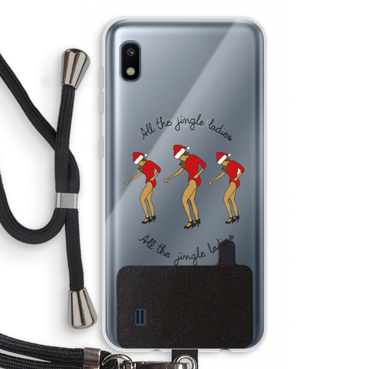 Jingle Ladies: Samsung Galaxy A10 Transparant Hoesje met koord