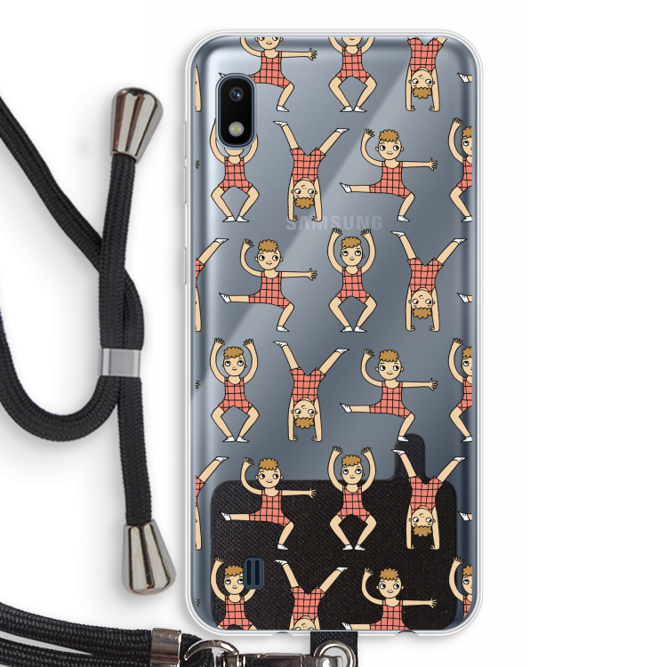 Gymboys: Samsung Galaxy A10 Transparant Hoesje met koord