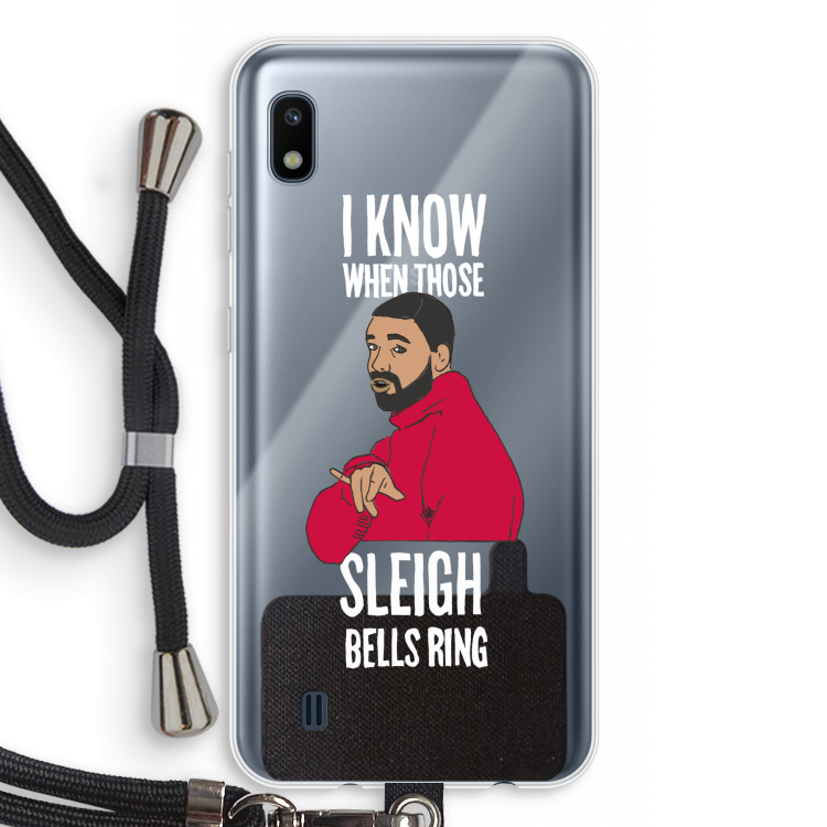 Sleigh Bells Ring: Samsung Galaxy A10 Transparant Hoesje met koord