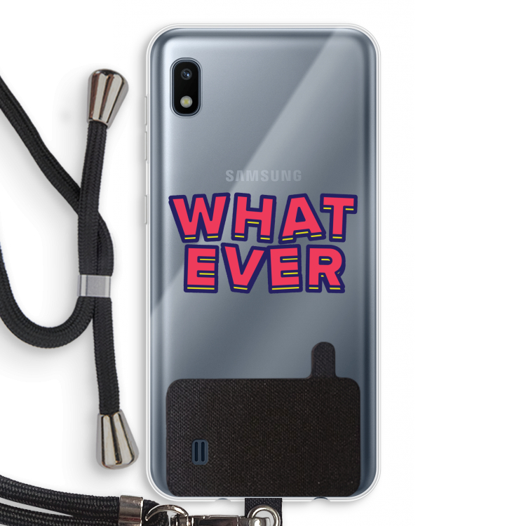 Whatever: Samsung Galaxy A10 Transparant Hoesje met koord