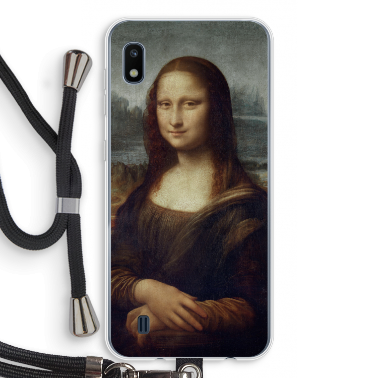 Mona Lisa: Samsung Galaxy A10 Transparant Hoesje met koord