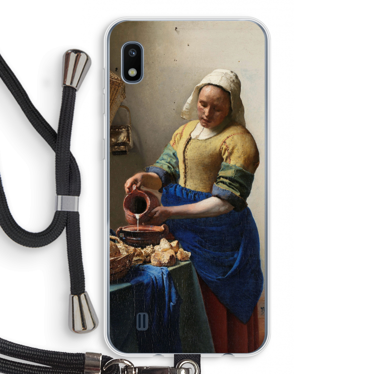 The Milkmaid: Samsung Galaxy A10 Transparant Hoesje met koord