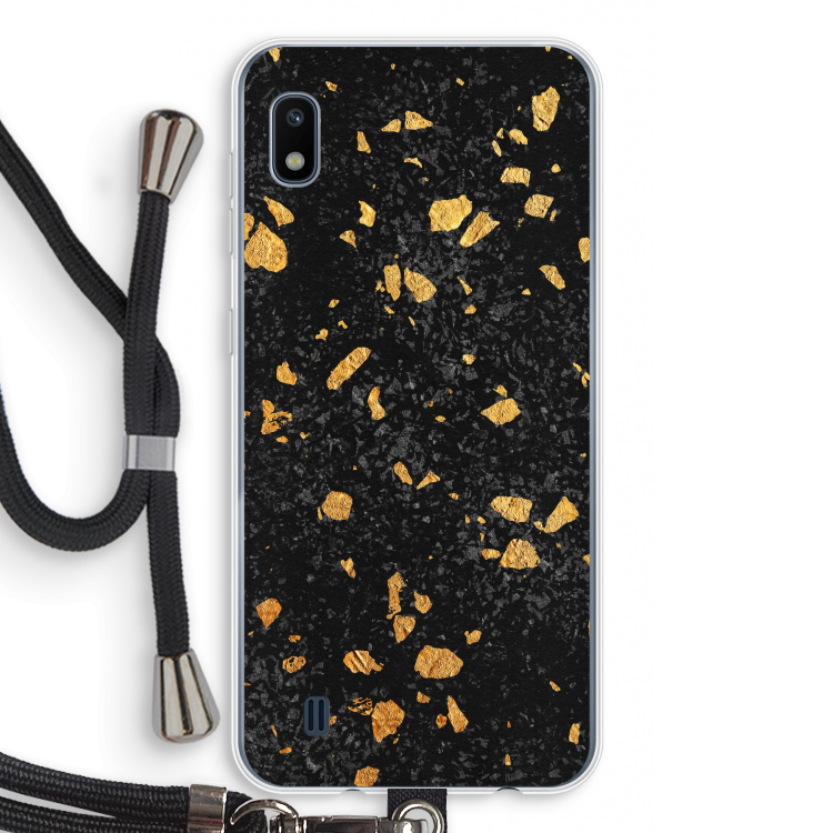 Terrazzo N°7: Samsung Galaxy A10 Transparant Hoesje met koord