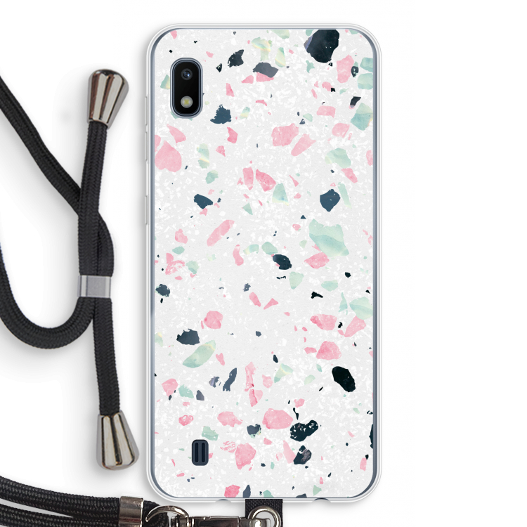 Terrazzo N°3: Samsung Galaxy A10 Transparant Hoesje met koord