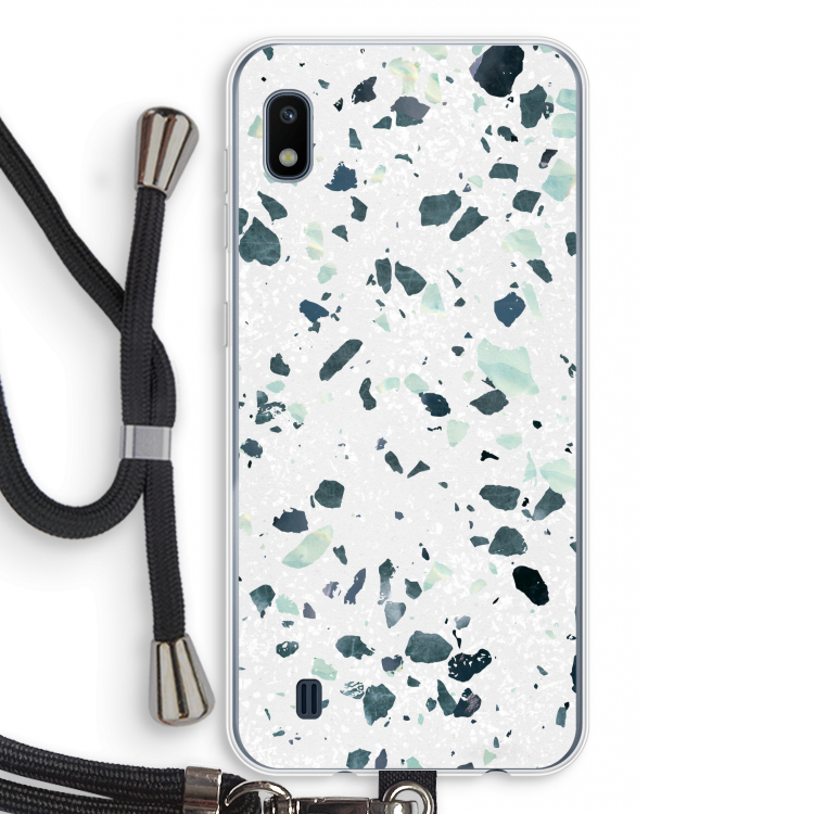Terrazzo N°2: Samsung Galaxy A10 Transparant Hoesje met koord