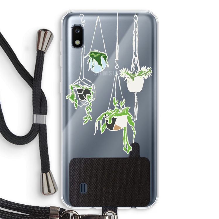 Hang In There: Samsung Galaxy A10 Transparant Hoesje met koord