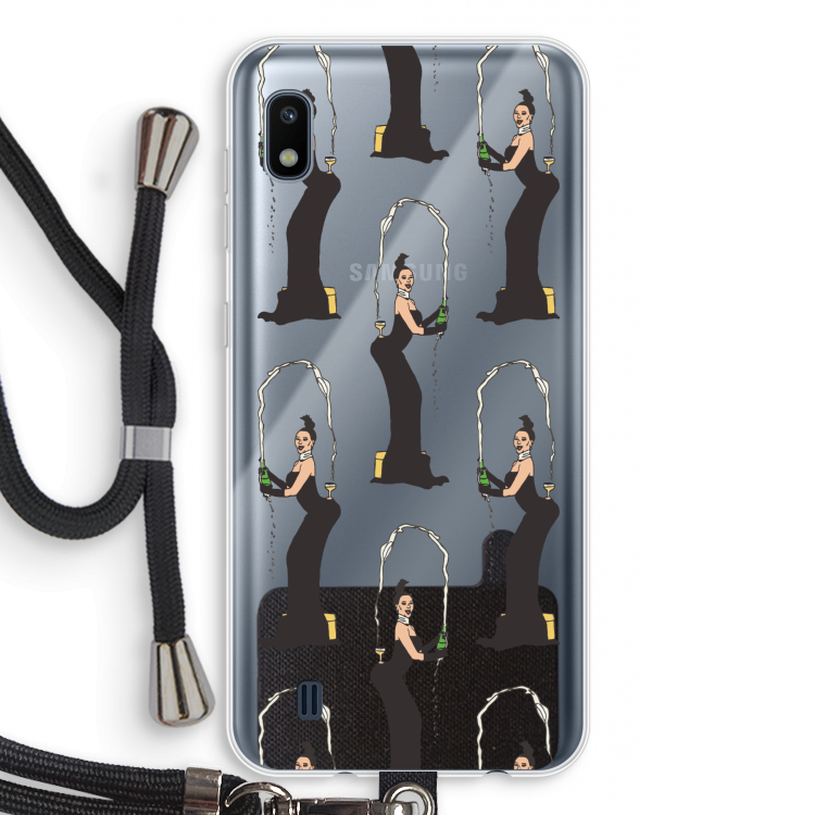Pop Some Kim: Samsung Galaxy A10 Transparant Hoesje met koord