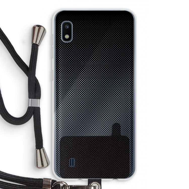 Musketon Halftone: Samsung Galaxy A10 Transparant Hoesje met koord