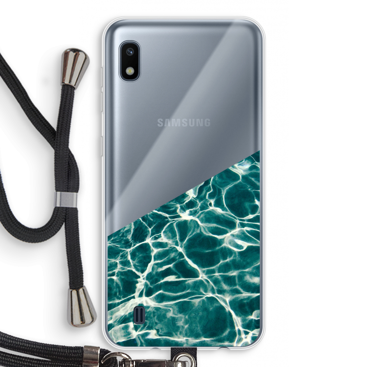 Weerkaatsing water: Samsung Galaxy A10 Transparant Hoesje met koord