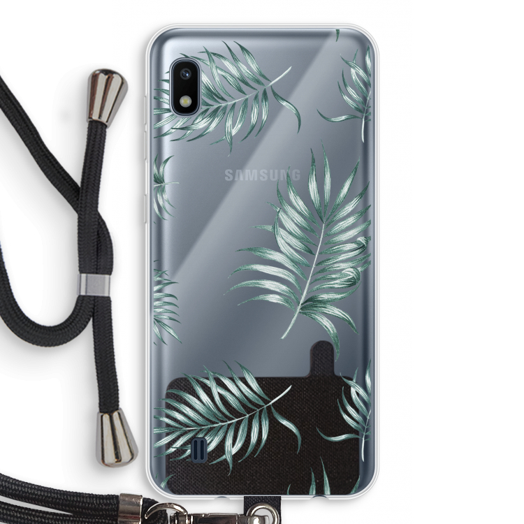 Simple leaves: Samsung Galaxy A10 Transparant Hoesje met koord