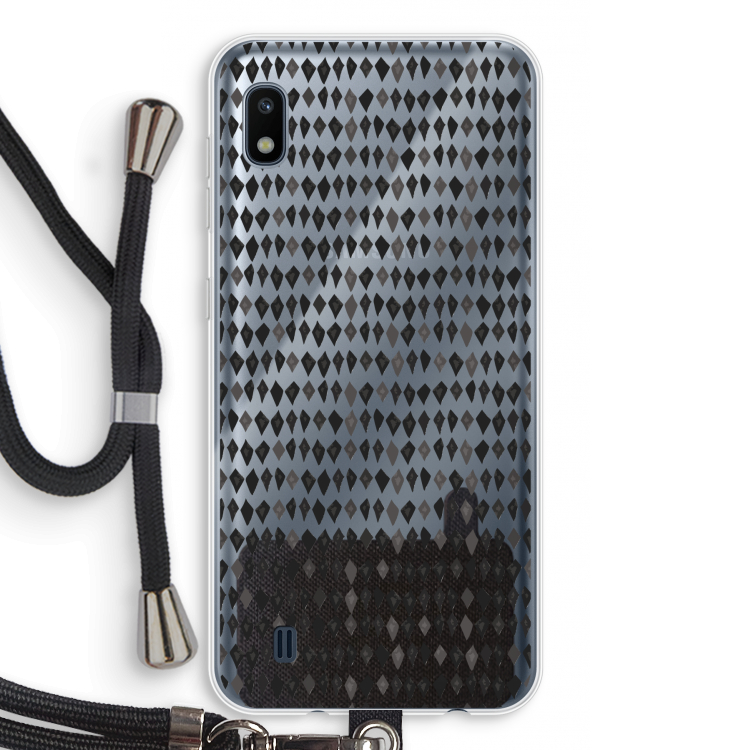 Crazy shapes: Samsung Galaxy A10 Transparant Hoesje met koord