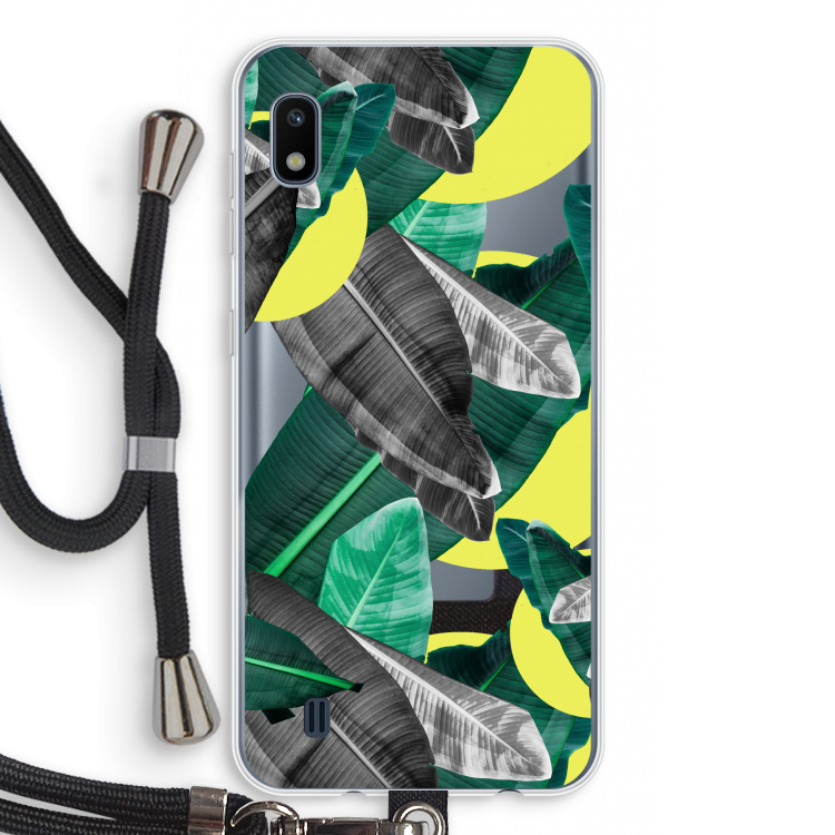 Fantasie jungle: Samsung Galaxy A10 Transparant Hoesje met koord