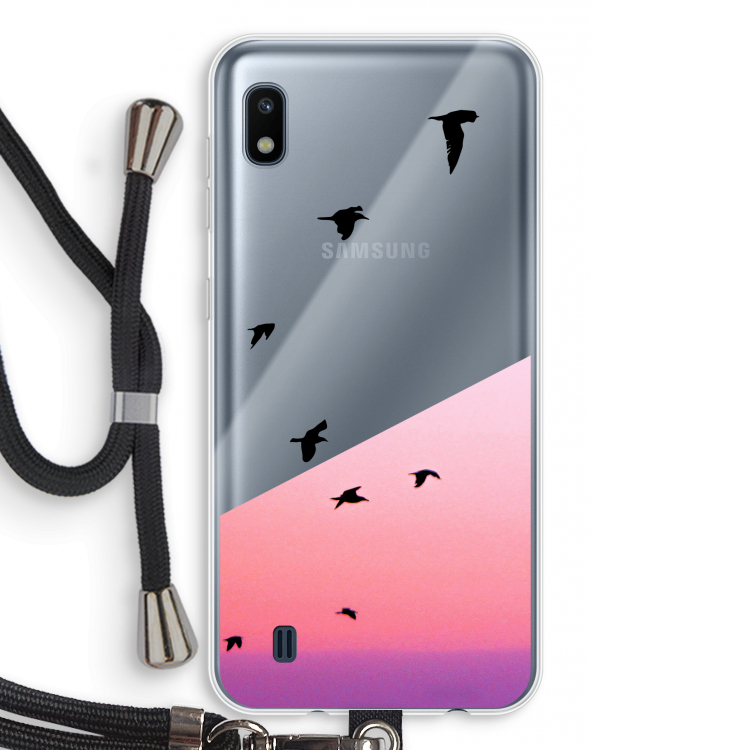 Fly away: Samsung Galaxy A10 Transparant Hoesje met koord
