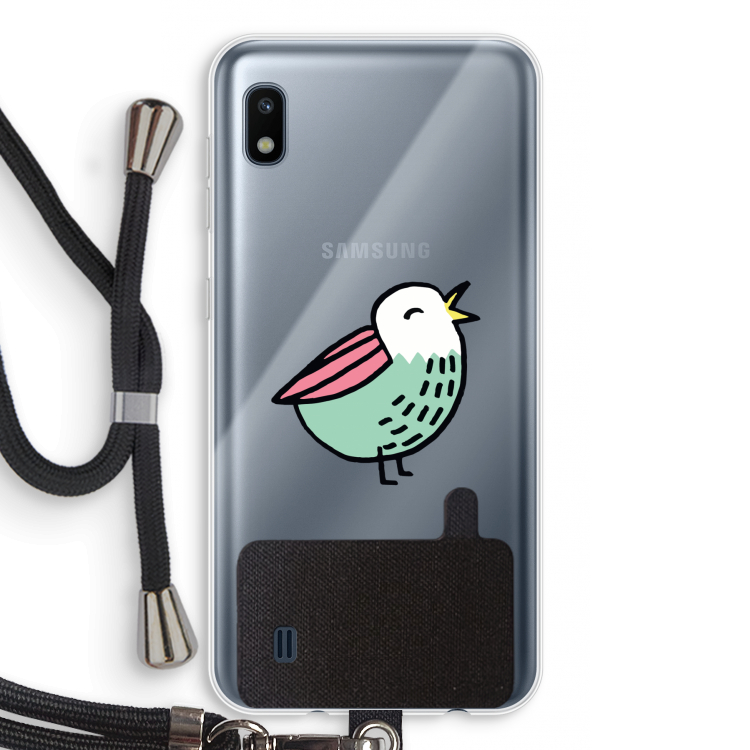 Birdy: Samsung Galaxy A10 Transparant Hoesje met koord