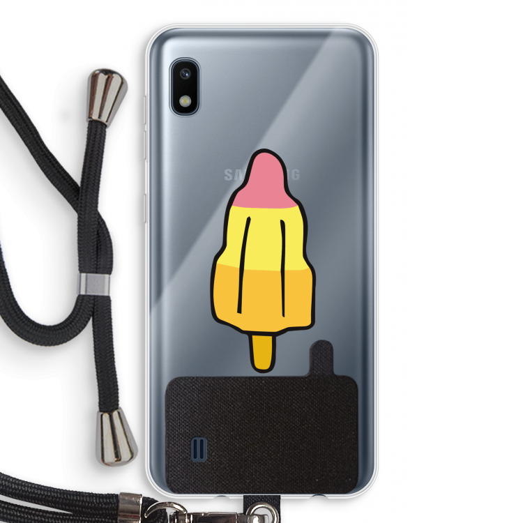 Raketijsje: Samsung Galaxy A10 Transparant Hoesje met koord