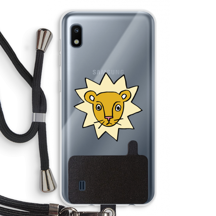 Kleine leeuw: Samsung Galaxy A10 Transparant Hoesje met koord
