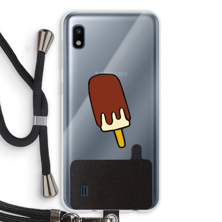Frisco: Samsung Galaxy A10 Transparant Hoesje met koord
