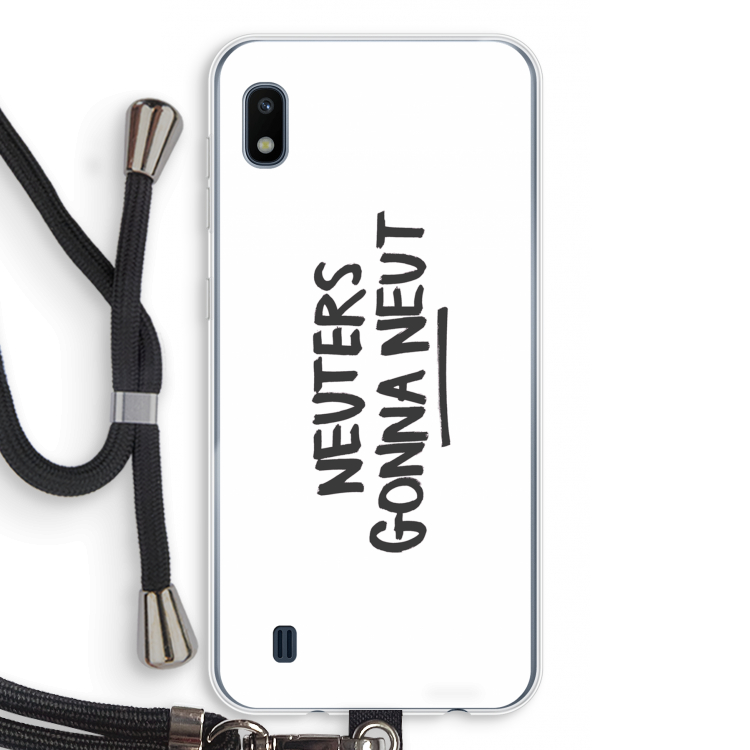 Neuters: Samsung Galaxy A10 Transparant Hoesje met koord