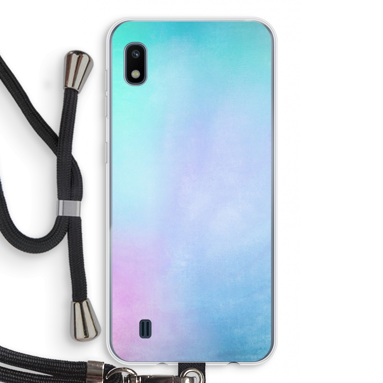 mist pastel: Samsung Galaxy A10 Transparant Hoesje met koord