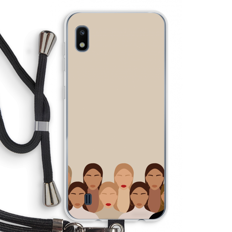 Girls girls girls: Samsung Galaxy A10 Transparant Hoesje met koord