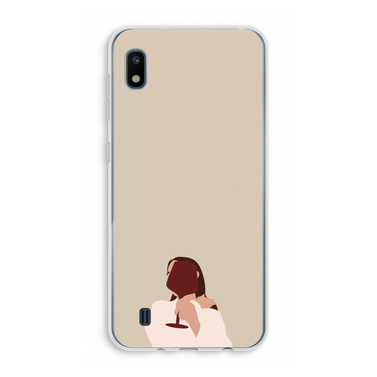 I drink wine: Samsung Galaxy A10 Transparant Hoesje