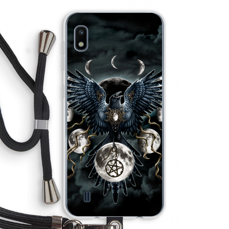 Sinister Wings: Samsung Galaxy A10 Transparant Hoesje met koord