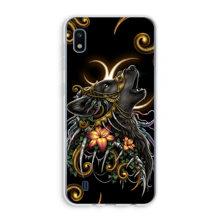 Huilende Wolf: Samsung Galaxy A10 Transparant Hoesje