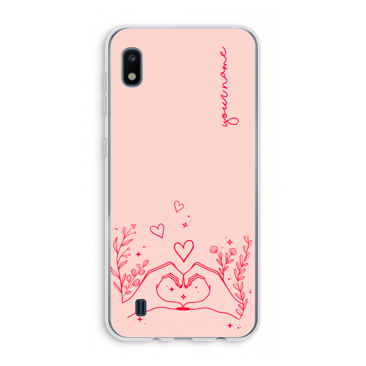 Love is in the air: Samsung Galaxy A10 Transparant Hoesje