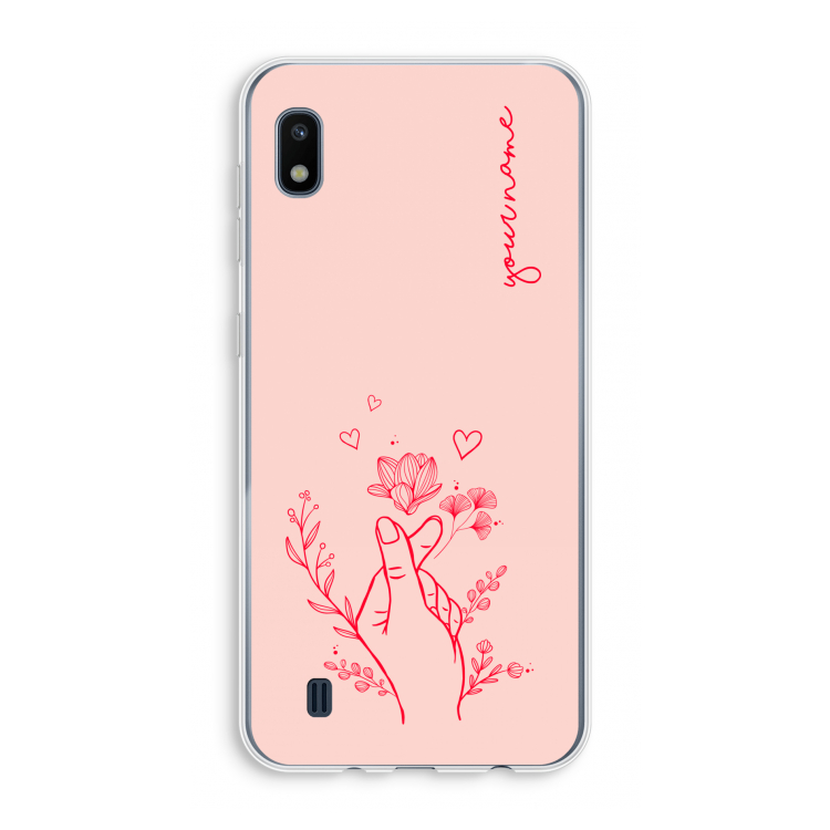 Giving Flowers: Samsung Galaxy A10 Transparant Hoesje
