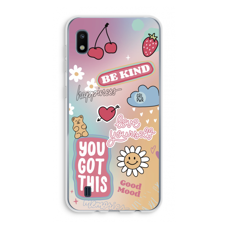 Positivity: Samsung Galaxy A10 Transparant Hoesje