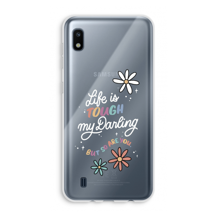 Tough Life: Samsung Galaxy A10 Transparant Hoesje