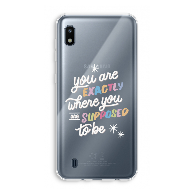 Right Place: Samsung Galaxy A10 Transparant Hoesje