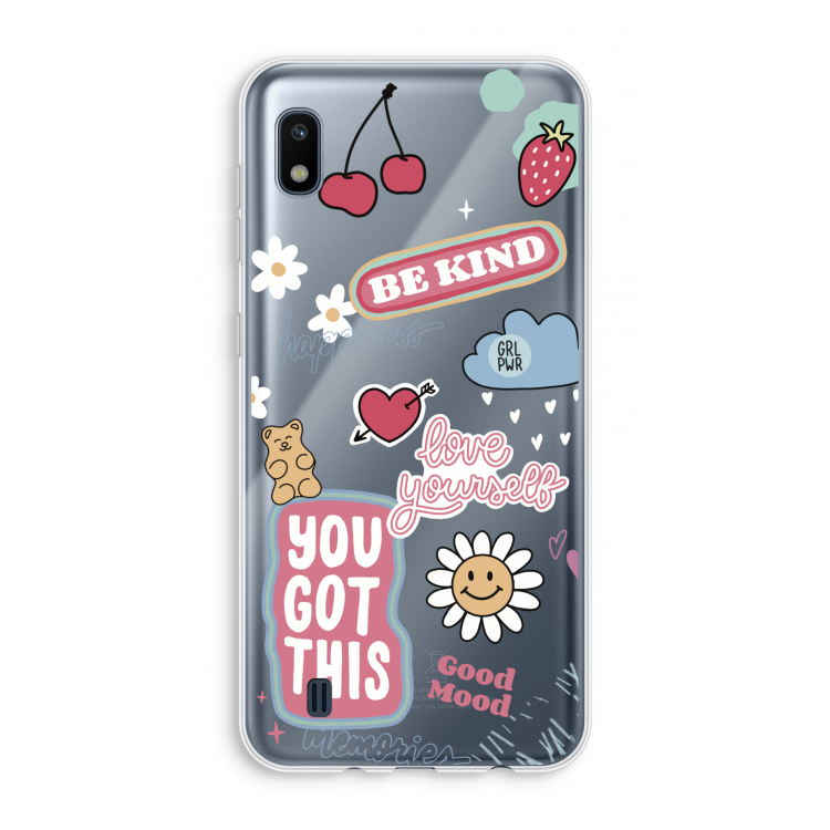 Positivity: Samsung Galaxy A10 Transparant Hoesje